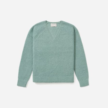 Women’s Alpaca V-Neck Sweater | Everlane green