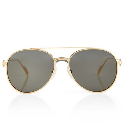 Cartier Eyewear Collection - Metal aviator sunglasses | Mytheresa
