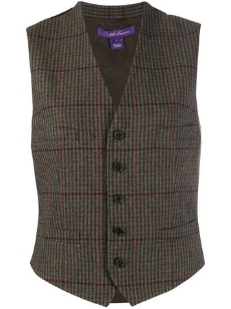 Ralph Lauren Collection Jaiden check-pattern Waistcoat - Farfetch