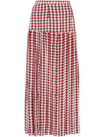 Rixo Tina houndstooth pleated skirt $340 - Buy Online - Mobile Friendly, Fast Delivery, Price