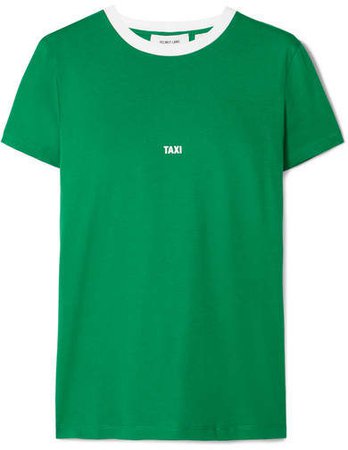 Tokyo Taxi Printed Cotton-jersey T-shirt - Green