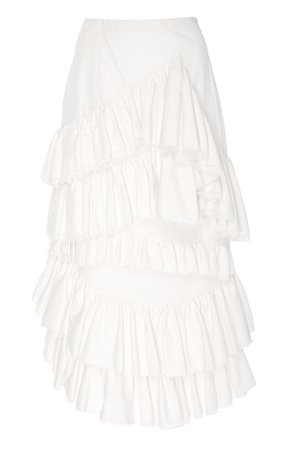 Brock Collection Olmo Cotton Ruffle Skirt