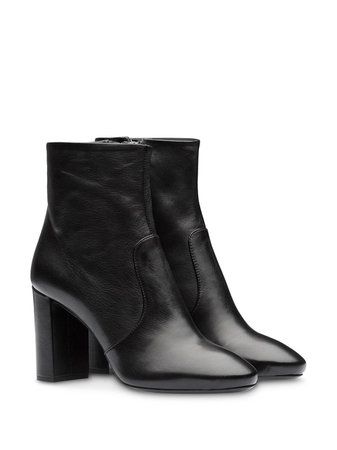 Prada Pointed Toe Ankle Boots 1T671LF085034 Black | Farfetch
