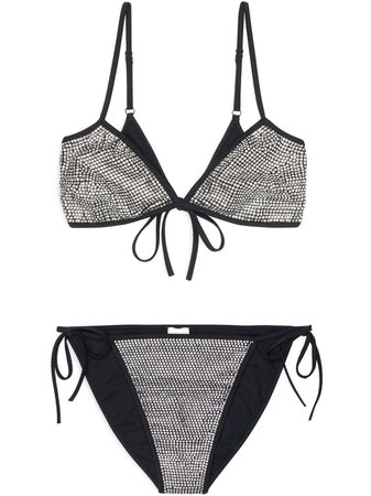 Balenciaga Minimal rhinestone-embellished Bikini Set - Farfetch