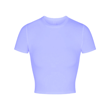 Skims - CROPPED T-SHIRT in Light Periwinkle