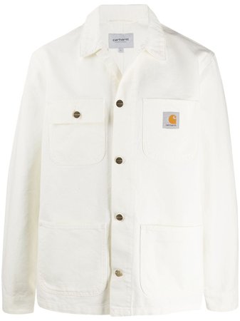 Carhartt Wip Boxy Fit Denim Jacket I026480 White | Farfetch
