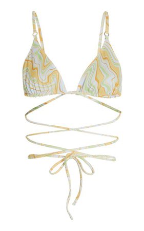 Talise Printed Bikini Top By Palm | Moda Operandi