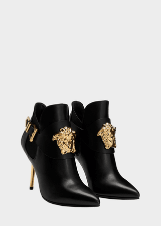 Versace Palazzo High Heel Booties for Women | US Online Store