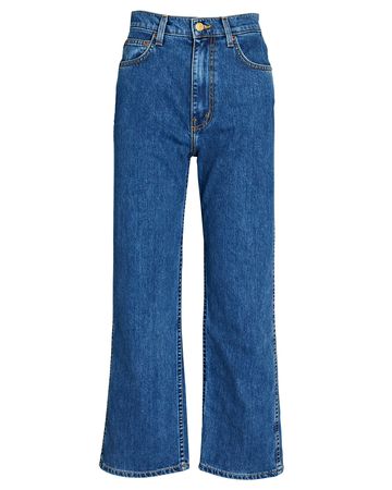 B Sides Jeans Plein High-Rise Straight-leg Jeans in blue | INTERMIX®