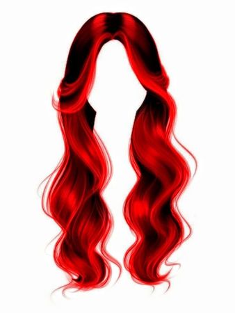 red wavy hair