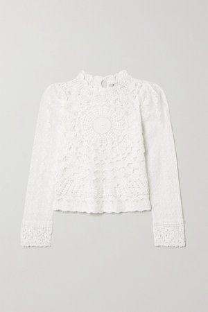 White Venice crocheted cotton top | Sea | NET-A-PORTER