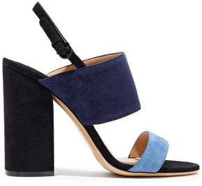 Elba Color-block Suede Slingback Sandals