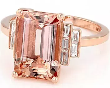 peach gemstone ring - Google Search