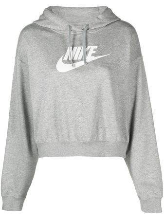 Nike logo-print Cropped Hoodie - Farfetch