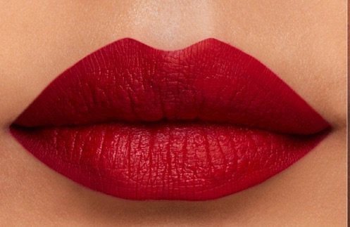 bold red lip