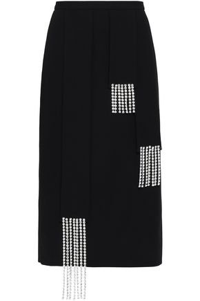 Crystal-embellished wool-crepe pencil skirt | CHRISTOPHER KANE | Sale up to 70% off | THE OUTNET