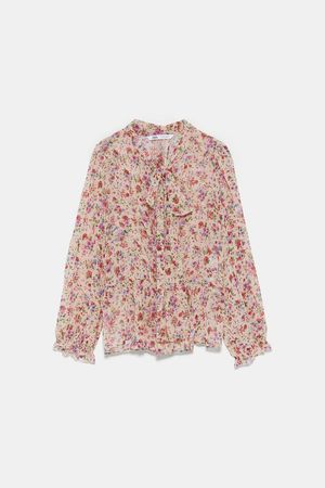 FLORAL PRINT BLOUSE - View All-SHIRTS | BLOUSES-WOMAN | ZARA United States