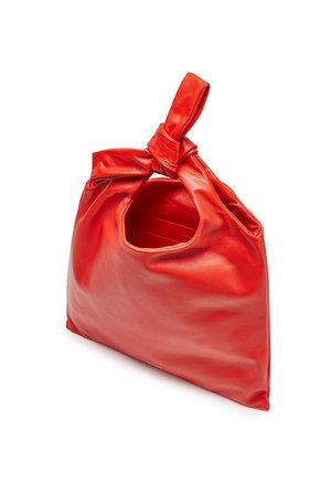 Jil Sander - Knot Small Leather Tote - red