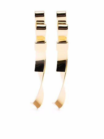 Kate Spade Ribbon Bow Linear Earrings - Farfetch