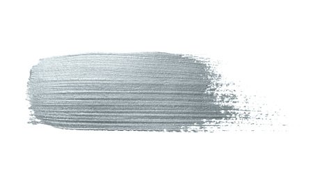 Silver Paint Brush Stain Or Smudge Stroke And Abstract Paintbrush.. Stock Photo, Picture And Royalty Free Image. Image 94210168.