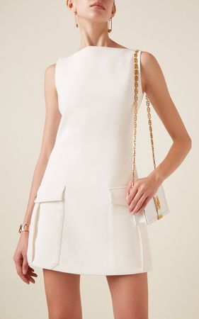 Versace Sleeveless Crepe Mini Dress