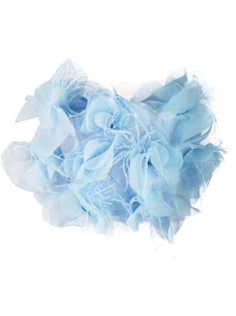 light blue flower top