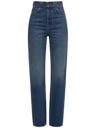 Albi high rise straight jeans - Khaite - Women | Luisaviaroma