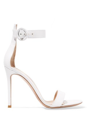 gianvito rossi white sandal heel