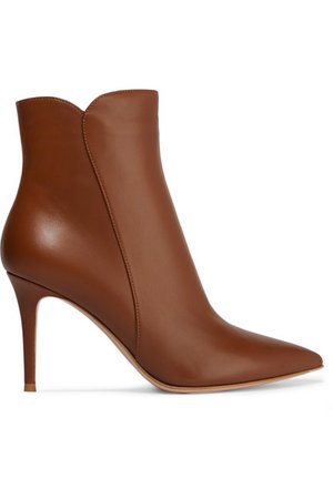 Gianvito Rossi | Levy 85 leather ankle boots | NET-A-PORTER.COM