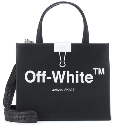 Off-White - Box Mini leather shoulder bag | Mytheresa