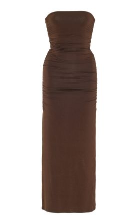 Exclusive Isabela Strapless Jersey Maxi Dress By Posse | Moda Operandi
