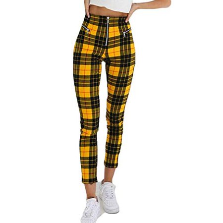 Yellow Plaid Pants: Amazon.com