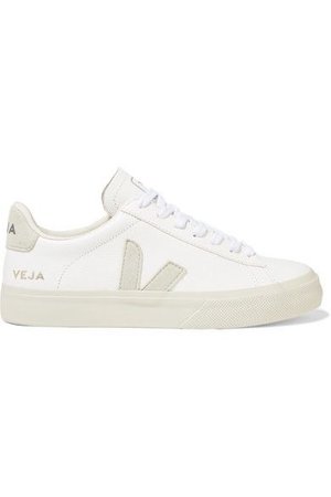 Veja | + NET SUSTAIN Campo vegan suede-trimmed leather sneakers