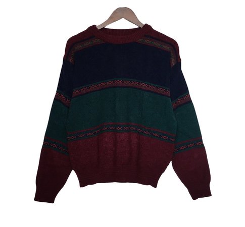 red vintage sweater