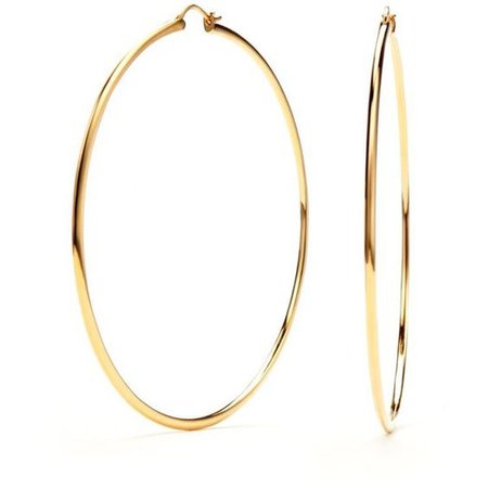 Nadri Gold-Tone Extra Large Hoop Earrings