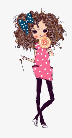 Vector Girl Pictures, Girl, Vector Girl, Lollipop PNG and Vector for Free Download