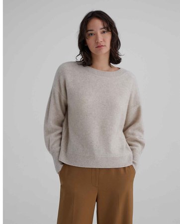 Boiled Cashmere Boatneck Sweater