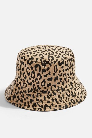 Leopard Reversible Bucket Hat | Topshop