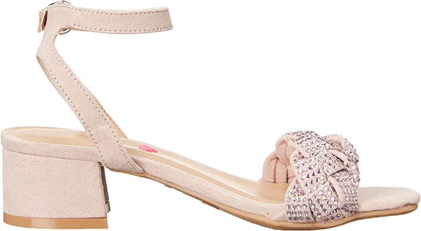 Amazon.com | Steve Madden Girls Shoes Girls Oppal Heeled Sandal, White, 2 Little Kid | Sandals