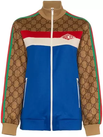Gucci Logo Print Track Jacket - Farfetch