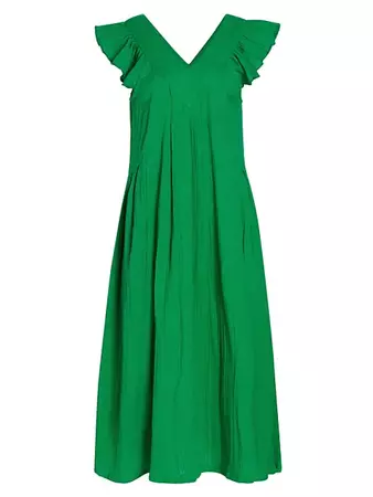 Shop MILLE Catarina Cotton Midi-Dress | Saks Fifth Avenue
