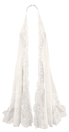 long lace veil png