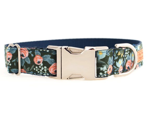 Floral Dog Collar for Girls Spring Dog Collar Flower Dog | Etsy