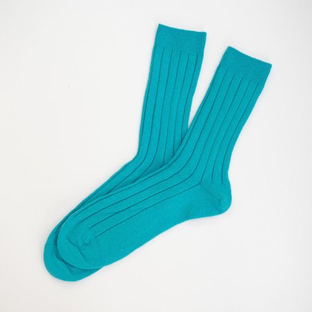 Turquoise Cashmere Socks