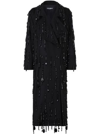 Dolce & Gabbana bead-embellished double-breasted Coat - Farfetch