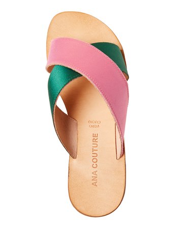Green & Pink Flat Sandals | C21