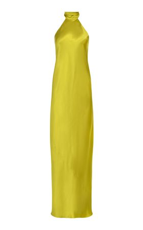 Mikaela Halter Silk Maxi Dress By Francesca Miranda | Moda Operandi