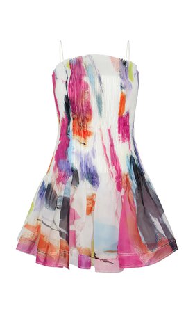 Celestial Pleated Plisse Mini Dress By Aje | Moda Operandi