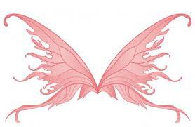fire red fairy wings
