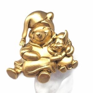 Disney | Jewelry | Disney Winnie The Pooh Sleeping Vtg Gold Brooch | Poshmark